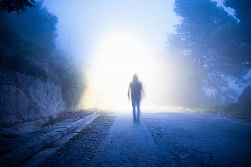 exercise silhouette photo of person standing on gray concrete pavement fitness